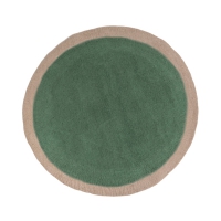 Tapis Lumbini 120 cm - cumulus/granit vert